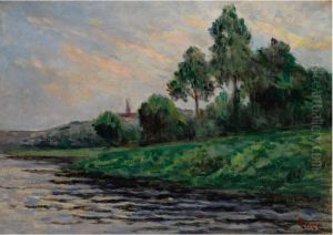 Paysage Aux Environs De Mantes