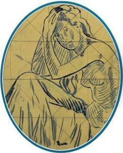 Saint-tropez, Etude De Baigneuse by Maximilien Luce