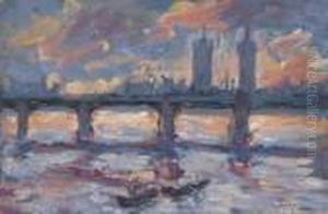 La Tamise A Londres by Maximilien Luce