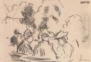 Scene De Cafe by Maximilien Luce