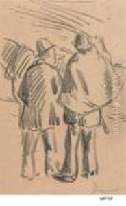 Deux Marchands De Cheval by Maximilien Luce