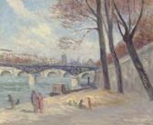Le Pont Des Arts by Maximilien Luce