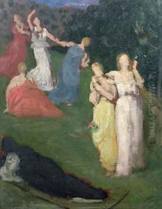 Death and the Maidens by Pierre-Cecile Puvis De Chavannes