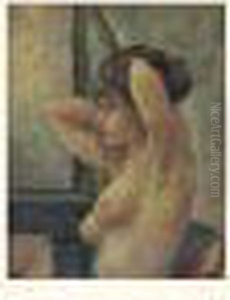 Nu En Buste Aux Bras Leves, Circa 1890 - view 1