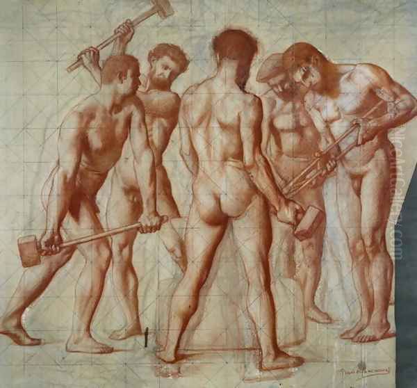 The Forgers, study for Allegorie du Travail - view 1