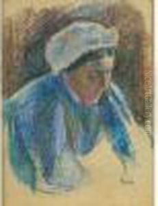 Etude De Paysanne by Maximilien Luce