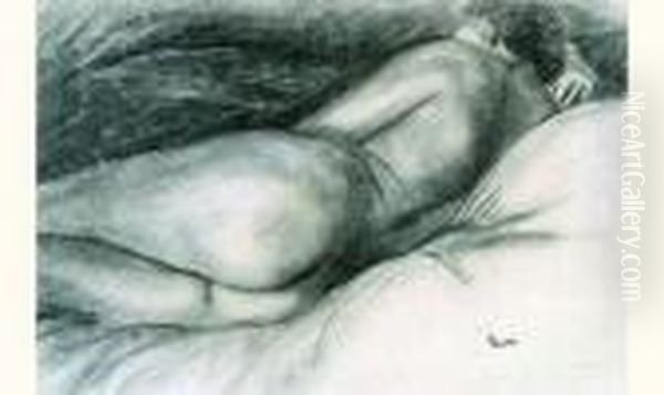 Nu Allonge De Dos - view 1