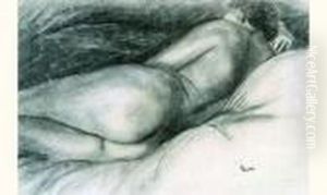 Nu Allonge De Dos by Maximilien Luce