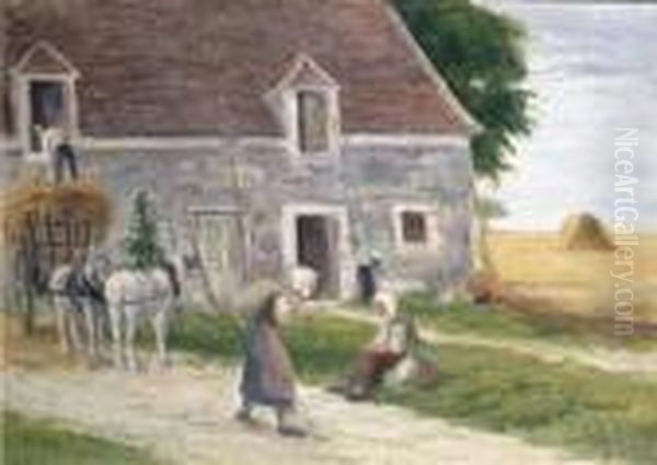 Paysans Devant La Ferme - view 1