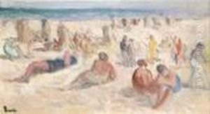 La Plage De Parame by Maximilien Luce