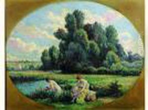 Moulineux, Baigneuses by Maximilien Luce