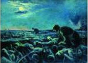 Apres La Bataille, 1915, 1916 by Maximilien Luce