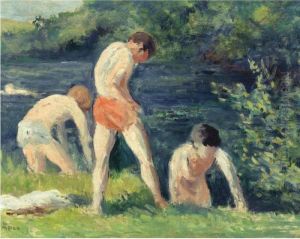 Les Baigneurs by Maximilien Luce