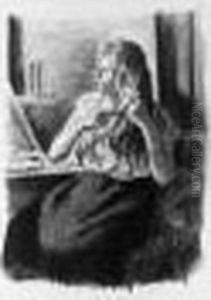 Femme Se Coiffant. 1894. by Maximilien Luce