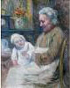 Mere Et Enfant by Maximilien Luce