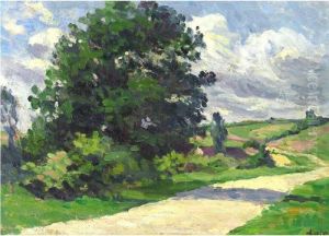 Moulineux, La Route by Maximilien Luce
