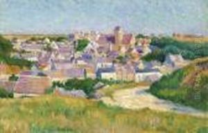 Moulineux, L'entree Du Village by Maximilien Luce