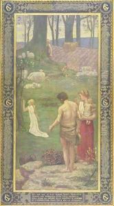 St. Genevieve as a Child at Prayer, 1879 by Pierre-Cecile Puvis De Chavannes