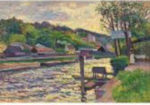 Guinguette Au Bord De L'eau by Maximilien Luce
