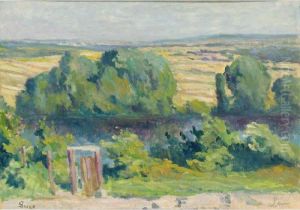 Vue Du Milieu De La Cote De Rolleboise by Maximilien Luce