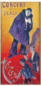Projet D'affiche Pour Mevisto A La Scala, La Folie De Pierrot by Maximilien Luce