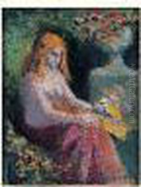 Femme Dans Un Jardin - view 1