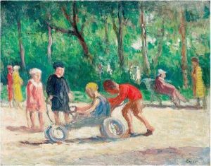 Au Luxembourg by Maximilien Luce