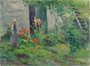 Rolleboise, Le Jardin by Maximilien Luce