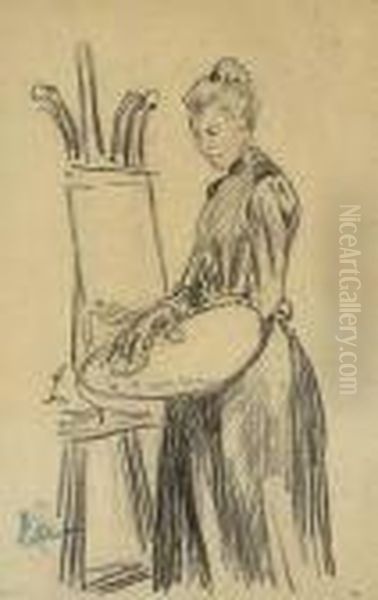 Woman At An Easel>. - view 1