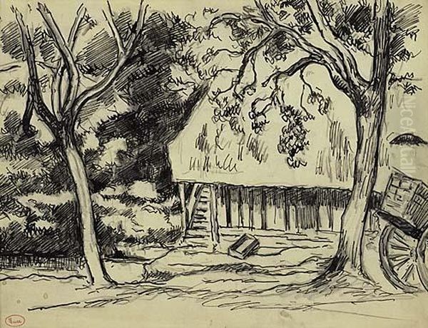 Farmhouse And Cart>. - view 1