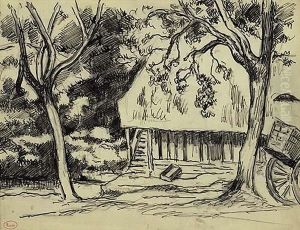 Farmhouse And Cart>.
