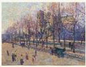 Notre-dame De Paris, Vue Du Quai Montebello by Maximilien Luce
