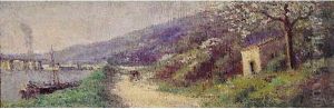 Printemps En Bord De Fleuve by Maximilien Luce