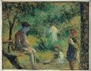 Rolleboise, Jeux D'enfants by Maximilien Luce