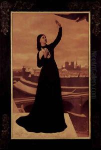 The carrier pigeon carrier by Pierre-Cecile Puvis De Chavannes