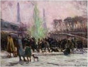 Le Jet D'eau Aux Tuileries by Maximilien Luce
