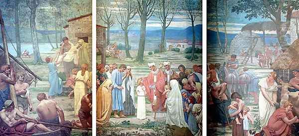 The meeting in Saint Germain Auxerre and St. Genevieve - view 1