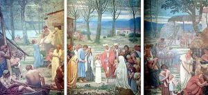 The meeting in Saint Germain Auxerre and St. Genevieve The meeting in Saint Germain Auxerre and St. Genevieve