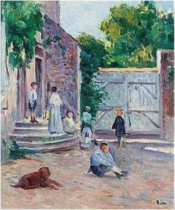 Cour De Ferme A Bessy-sur-cure by Maximilien Luce
