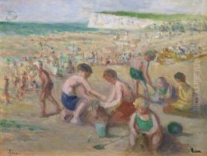 Enfants Sur La Plage by Maximilien Luce