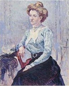 Portrait De Madame Feneon by Maximilien Luce