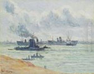 Le Port De Rotterdam by Maximilien Luce