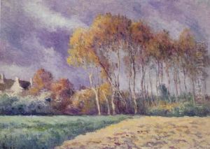 Maisons Dans Les Arbres by Maximilien Luce