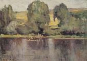 La Seine A Rolleboise by Maximilien Luce