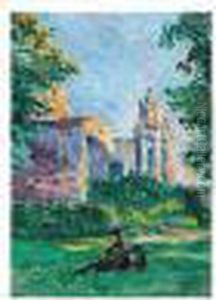 Le Repos Dans L'herbe by Maximilien Luce