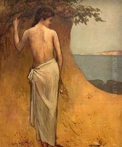 Girl by the Sea by Pierre-Cecile Puvis De Chavannes