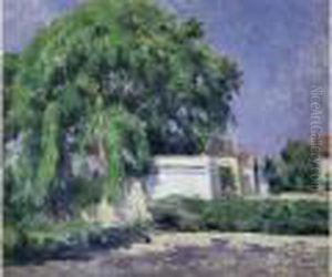 Le Jardin Ensoleille Vers 1900-1903, Probablement Chez Alexandre Charpentier by Maximilien Luce