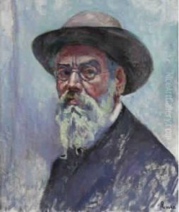 Autoportrait Au Chapeau (n.d.)
 55 X 46cm.