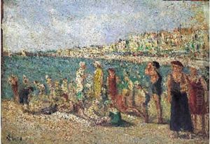 La Plage De Parame by Maximilien Luce