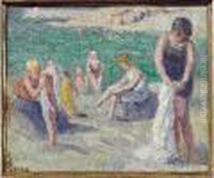 Le Treport, La Plage by Maximilien Luce